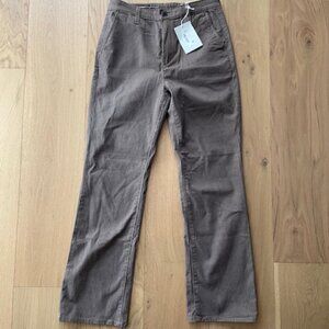 NWT Ag Tailored Kinsley Sueded Sateen High Rise Crop Pant Size 26